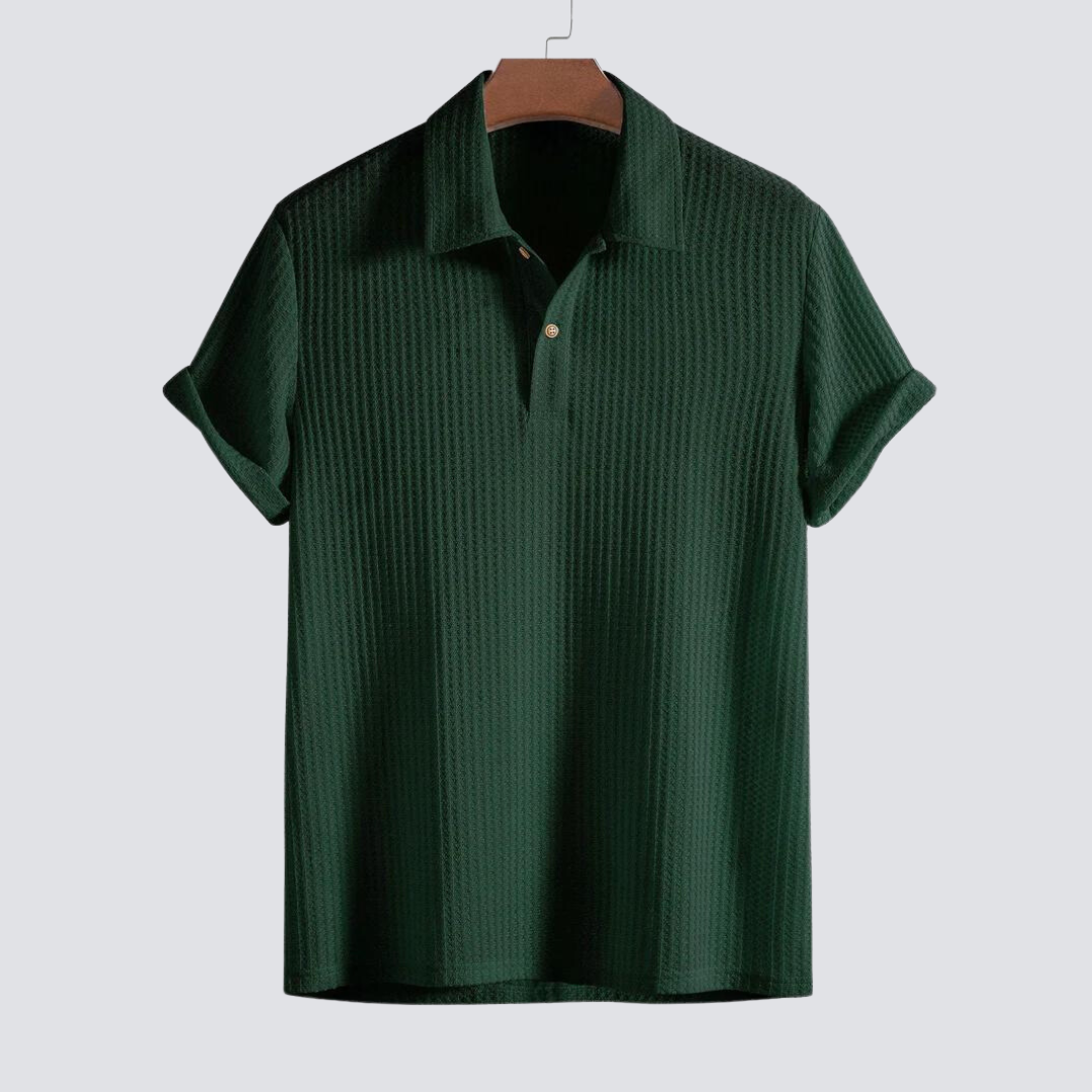 Kenzaclub™ - Polo en Maille Nid d'Abeille