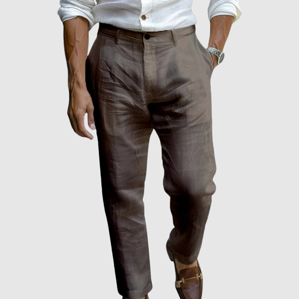 Kenzaclub™ - Pantalon en lin chic de Monaco