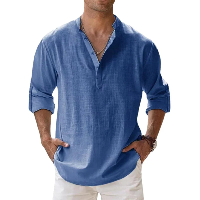 Kenzaclub™ – Chemise en lin légère