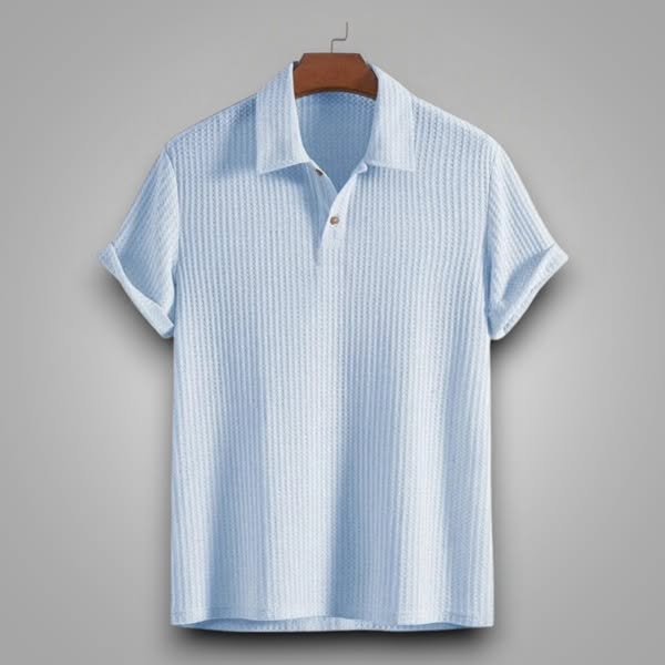 Kenzaclub™ - Polo en Maille Nid d'Abeille