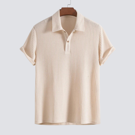 Kenzaclub™ - Polo en Maille Nid d'Abeille