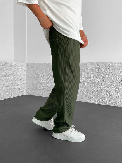 Kenzaclub™ | Pantalon Élégance Côtelée