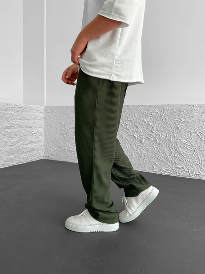 Kenzaclub™ | Pantalon Élégance Côtelée