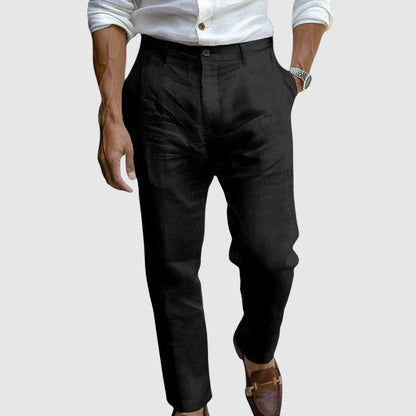 Kenzaclub™ - Pantalon en lin chic de Monaco