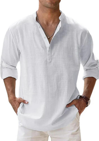 Kenzaclub™ – Chemise en lin légère