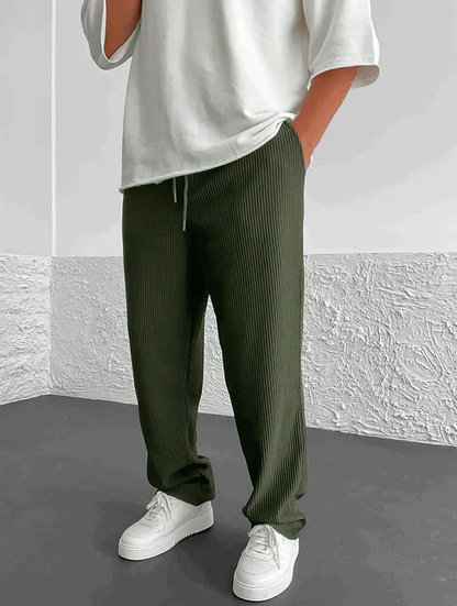 Kenzaclub™ | Pantalon Élégance Côtelée