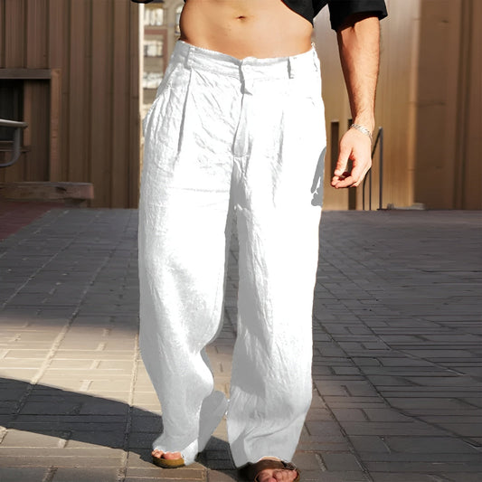 Malek™ | Pantalon large en lin respirant pour homme